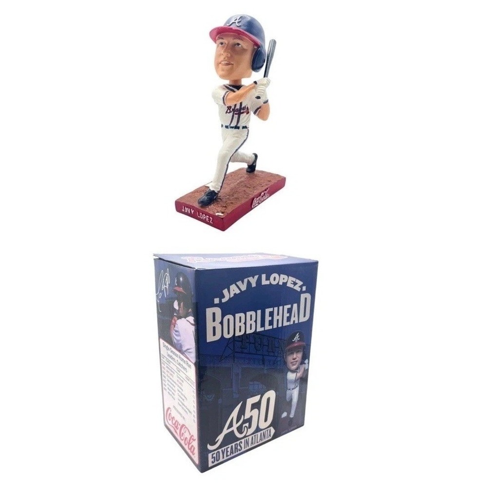 Javy Lopez Bobblehead Atlanta Braves Baseball A 50 Years in Atlanta Coca-Cola
